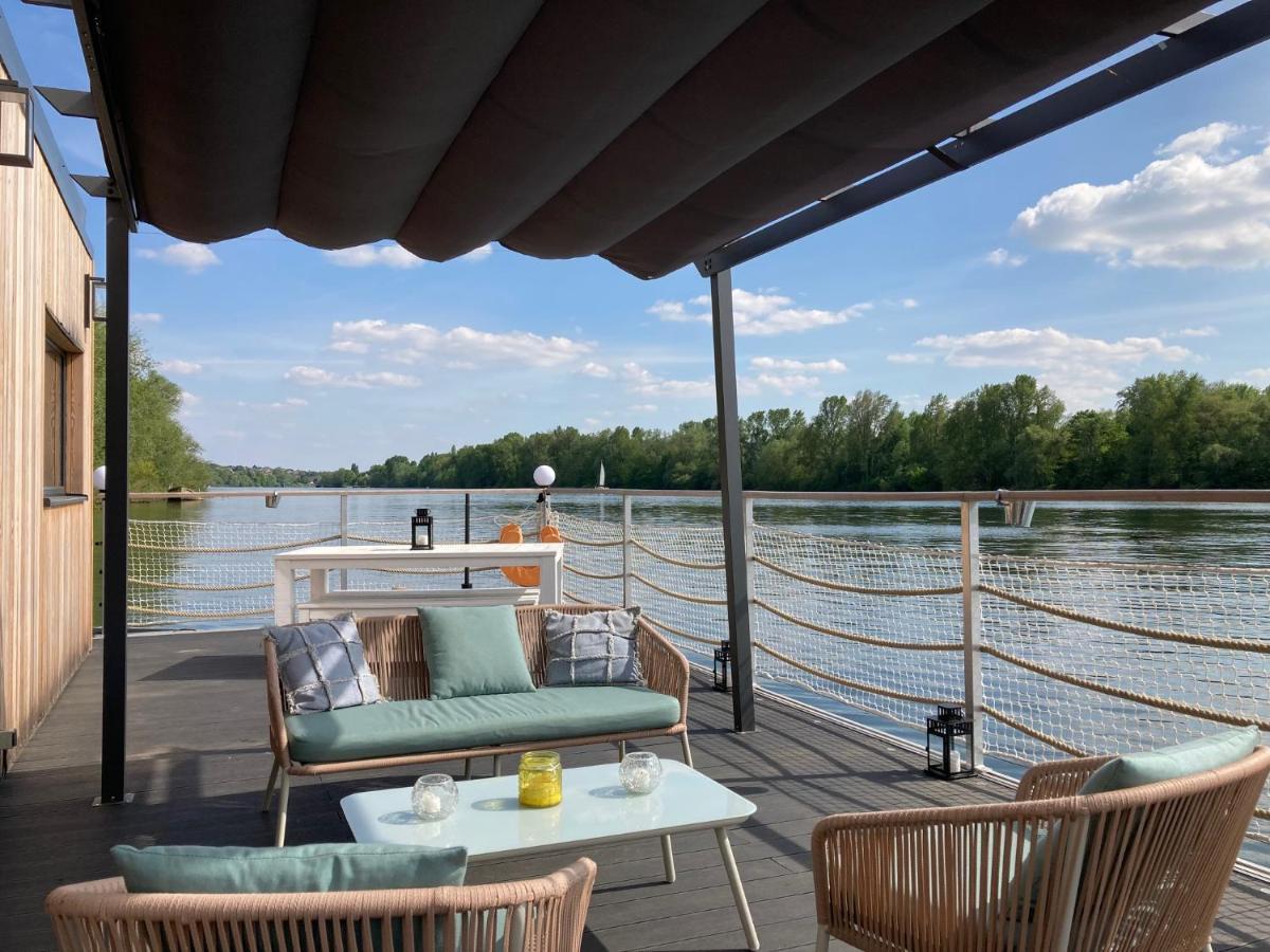 Seinehouse - Maison Flottante Vaux-Sur-Seine Exteriör bild