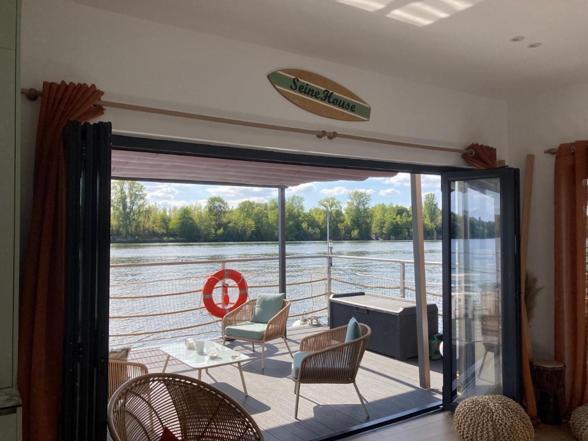Seinehouse - Maison Flottante Vaux-Sur-Seine Exteriör bild